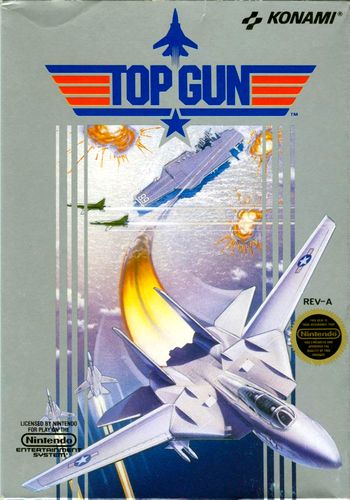"Top Gun NES Game - 1987 Retro Shooter by Konami